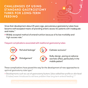 Advantages of using low profile gastrostomy tubes for long-term feeding